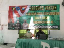 Warga Serbu Vaksin Dosis Kedua di Kodim Lamongan