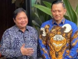 Berlebaran di Rumah Ketum Golkar, Cairkan Suasana, Airlangga: AHY Itu ‘Airlangga Hartarto Yes’