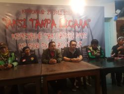 Selain Aksi “Tanpa Kata”, Demo Pengemudi Ojol di Kemenhub Juga Disertai Jahit Mulut