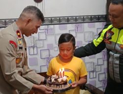 Genap 11 Tahun, Alfiansyah Rayakan Ultah Bersama Keluarga Besar Polresta Malang