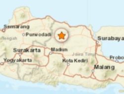 Gempa Tektonik Magnitudo 4,0 Terasa di Kabupaten Bojonegoro, Jawa Timur