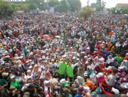 Sidoarjo Jadi Lautan Manusia, Mlaku Bareng AMIN Dihadiri 1,2 Juta Warga Jawa Timur