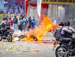 Sispamkota Tampilkan 8 Adegan, Lamongan Siap Kawal dan Amankan Pemilu 2024