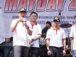 May Day, Bupati Lamongan Ajak Perkuat Hubungan Pengusaha-Pekerja-Industrial