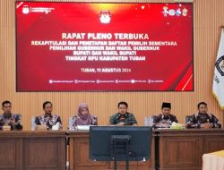 Gelar Pleno, KPU Tuban Tetapkan Data Pemilih Sementara Pilkada Serentak